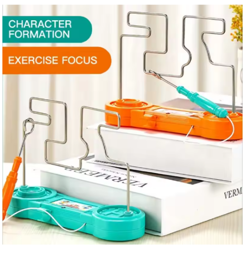 صورة لغز المتاهة الكهربائية ، تأثير خط النار ، التفاعلية ، هدية إبداعية للأطفال ، قطعة أثرية التركيز ، لعبة التدريب