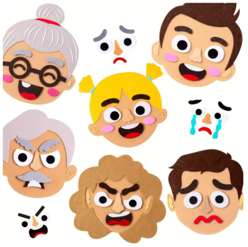 صورة ألعاب عاطفية اجتماعية للأطفال والأطفال الصغار مشاعر عائلية ألعاب لوحية لعبة حسية لمرحلة ما قبل المدرسة ألعاب تعليمية للأولاد والبنات