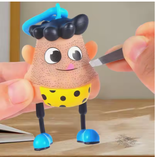 صورة اللحية سحب تململ لعبة المفاتيح الجدة نتف اللعب الكرتون سحب الشعر اللحية الجلد قطف المفاتيح بثرة مكافحة الإجهاد الاطفال