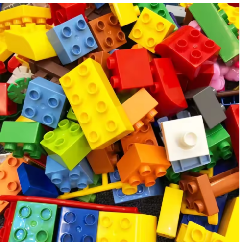 صورة 500 جرام/الحقيبة لتقوم بها بنفسك مجموعة مكعبات بناء إبداعية كبيرة الحجم ملونة كلاسيكية أساسية متوافقة مع لعبة تعليمية للأطفال من دوبلو