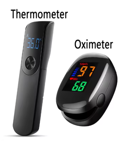صورة الطبية الأشعة تحت الحمراء حمى ميزان الحرارة الرقمي الأذن ميزان الحرارة الطفل الكبار عدم الاتصال درجة حرارة الجسم أو مقياس التأكسج الصغير أداة الأكسجين في الدم