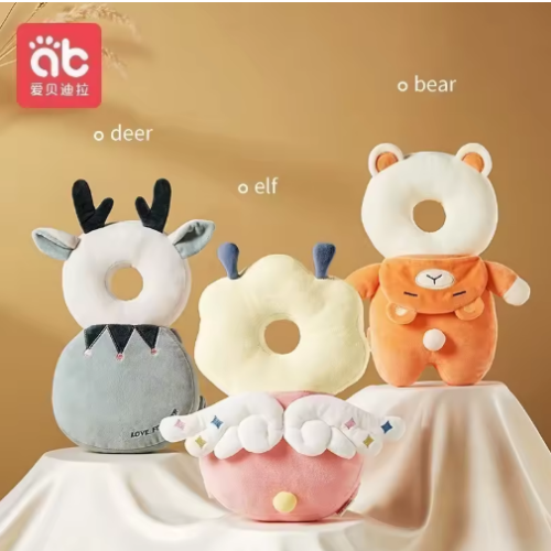 صورة AIBEDILA الوليد رئيس الظهر حامي الطفل حماية وسادة تعلم المشي القبعات منع إصابة وسادة السلامة الوقاية سقوط الوسائد